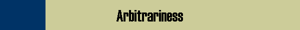Arbitrariness